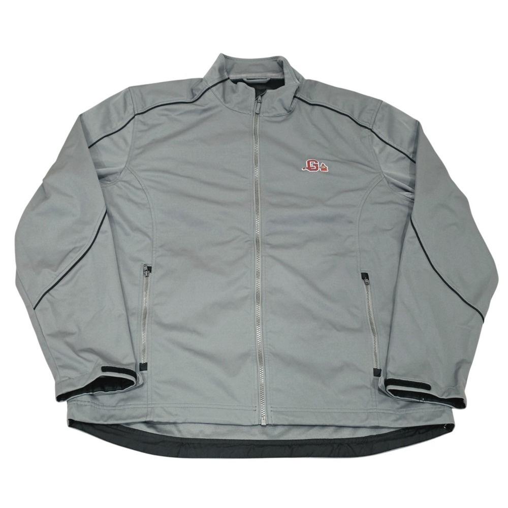 Gwinnett Braves Cutter & Buck WeatherTec Jacket Men's XL Gray MiLB Baseball